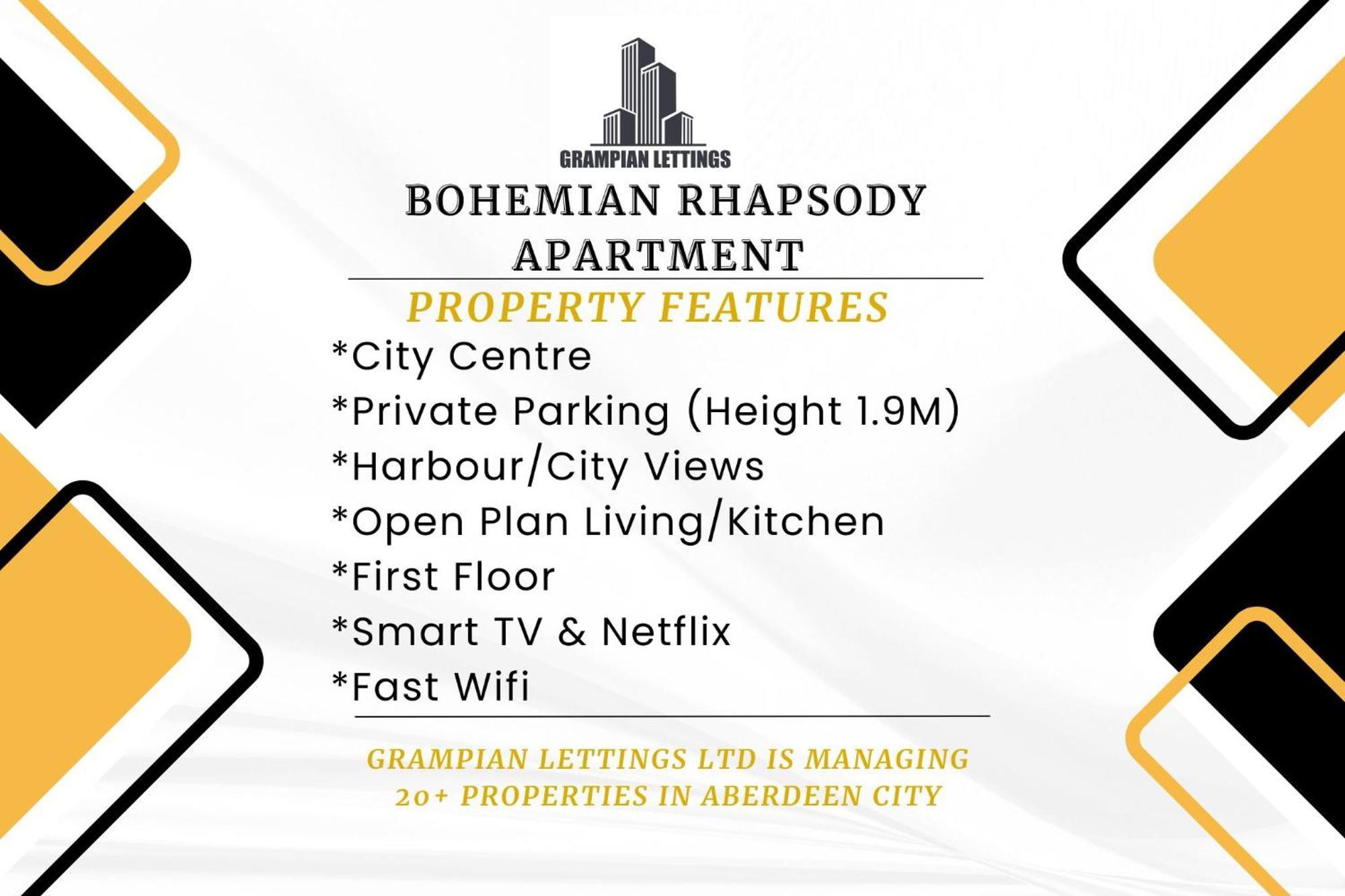 Bohemian Raphsody Apartment ✪ Grampian Lettings Ltd Aberdeen Zewnętrze zdjęcie